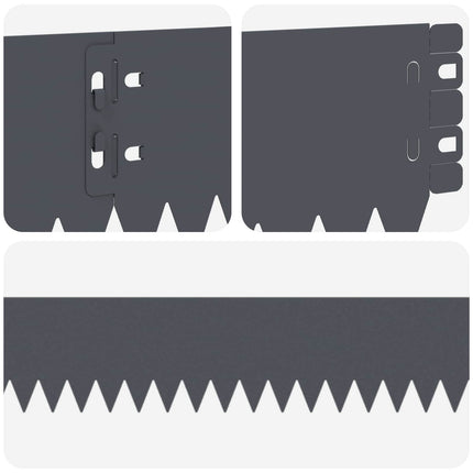 Plænekant 30 pcs 103 x 10 cm Stål Antracit