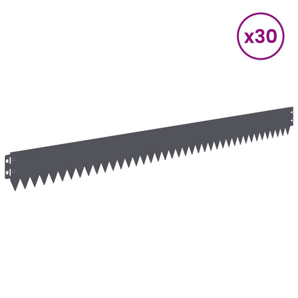 Plænekant 30 pcs 103 x 10 cm Stål Antracit