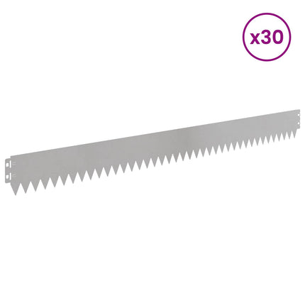 Plænekant 30 pcs 103 x 10 cm Stål Sølv