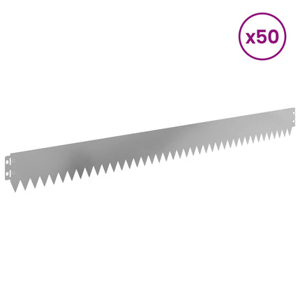 Plænekant 50 pcs 103 x 10 cm Stål Sølv