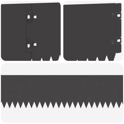 Plænekant 30 pcs 103 x 15 cm Stål Sort