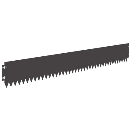 Plænekant 30 pcs 103 x 15 cm Stål Sort