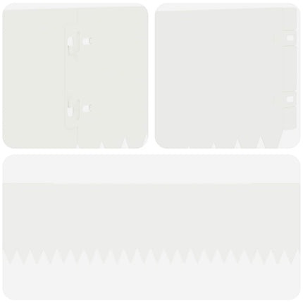 Plænekant 30 pcs 103 x 15 cm Stål Hvid