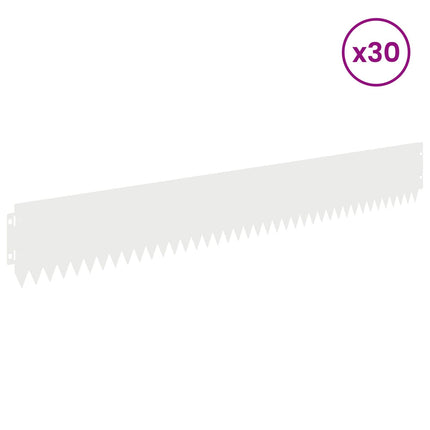 Plænekant 30 pcs 103 x 15 cm Stål Hvid