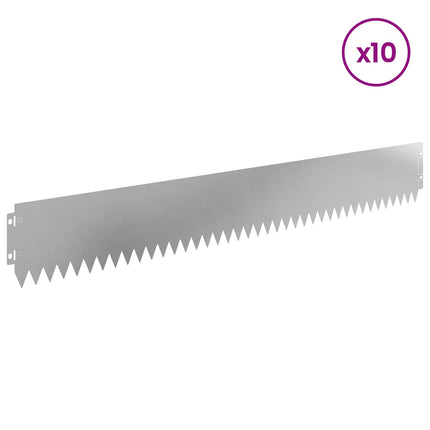Plænekant 10 pcs 103 x 15 cm Stål Sølv