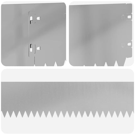 Plænekant 30 pcs 103 x 15 cm Stål Sølv