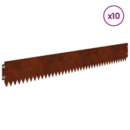 Plænekant 10 pcs 103 x 15 cm Stål Rusten