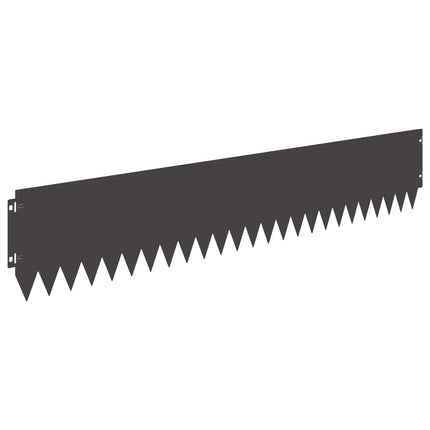 Plænekant 30 pcs 103 x 20 cm Stål Sort