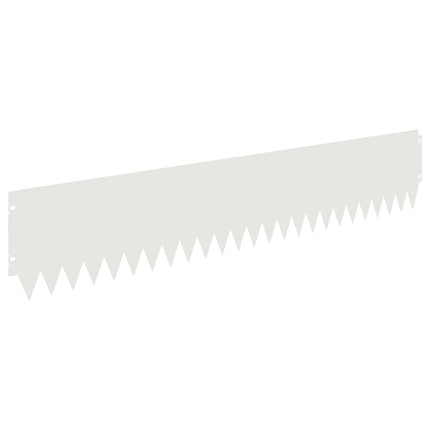 Plænekant 30 pcs 103 x 20 cm Stål Hvid