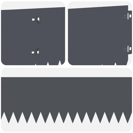 Plænekant 30 pcs 103 x 20 cm Stål Antracit