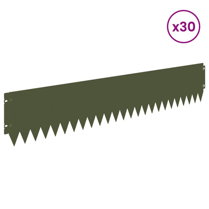 Plænekant 30 pcs 103 x 20 cm Stål Olivengrøn