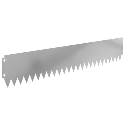 Plænekant 20 pcs 103 x 20 cm Stål Sølv