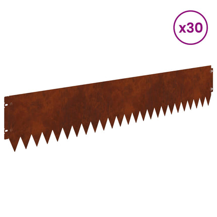 Plænekant 30 pcs 103 x 20 cm Stål Rusten