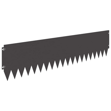Plænekant 10 pcs 103 x 25 cm Stål Sort