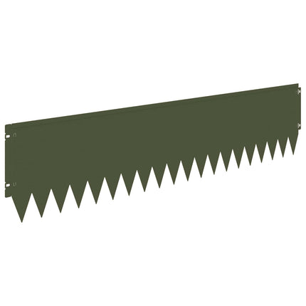 Plænekant 20 pcs 103 x 25 cm Stål Olivengrøn