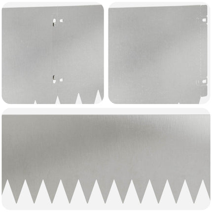 Plænekant 10 pcs 103 x 25 cm Stål Sølv