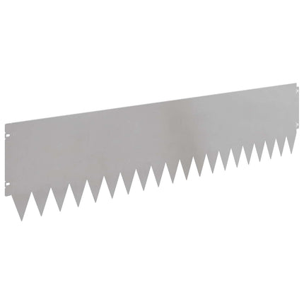 Plænekant 10 pcs 103 x 25 cm Stål Sølv