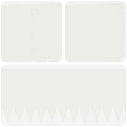 Plænekant 20 pcs 103 x 30 cm Stål Hvid