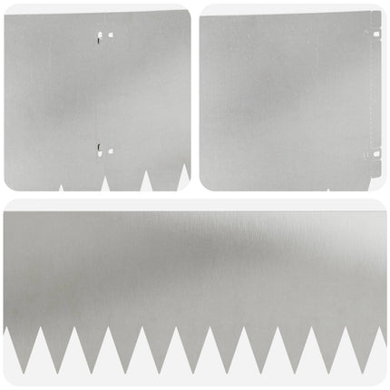 Plænekant 10 pcs 103 x 30 cm Stål Sølv