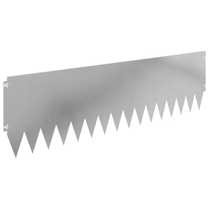 Plænekant 10 pcs 103 x 30 cm Stål Sølv