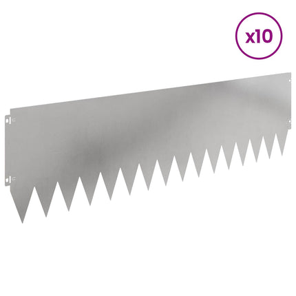 Plænekant 10 pcs 103 x 30 cm Stål Sølv