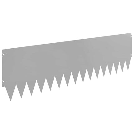 Plænekant 10 pcs 103 x 30 cm Stål Sølv