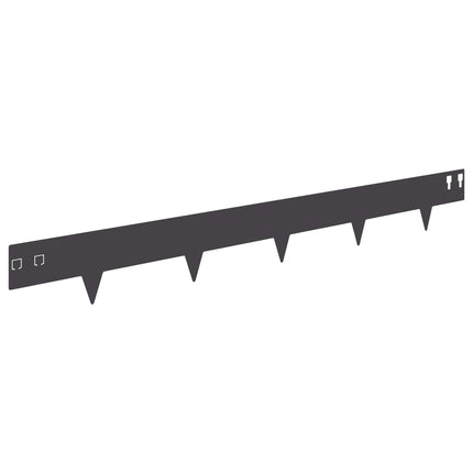 Plænekant 10 pcs 100 x 12 cm Stål Sort