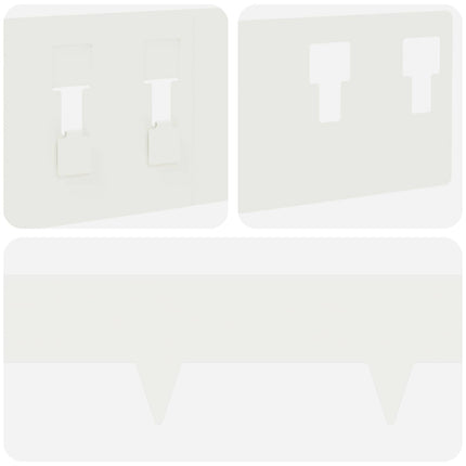 Plænekant 10 pcs 100 x 12 cm Stål Hvid