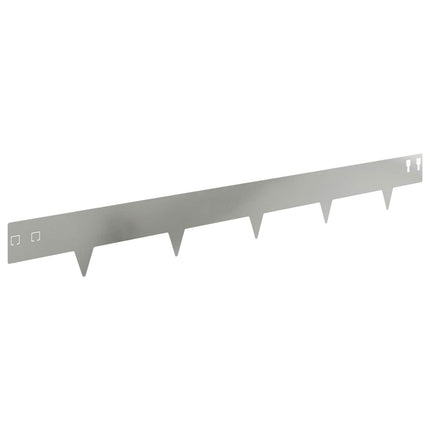 Plænekant 20 pcs 100 x 12 cm Stål Sølv