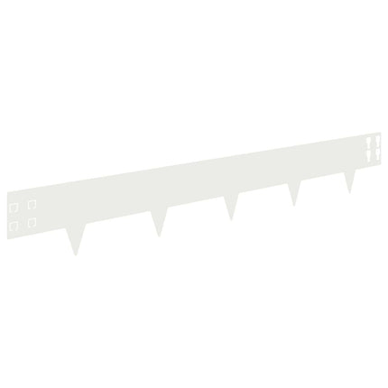 Plænekant 50 pcs 100 x 15 cm Stål Hvid