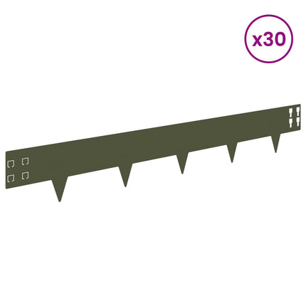Plænekant 30 pcs 100 x 15 cm Stål Olivengrøn