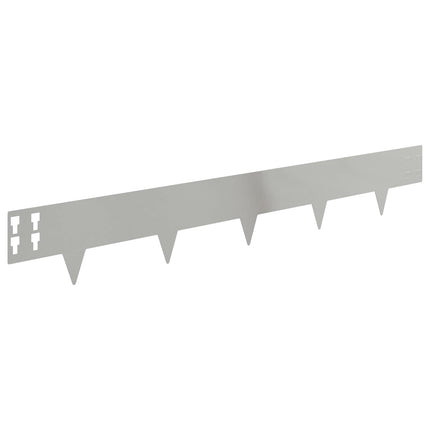 Plænekant 30 pcs 100 x 15 cm Stål Sølv