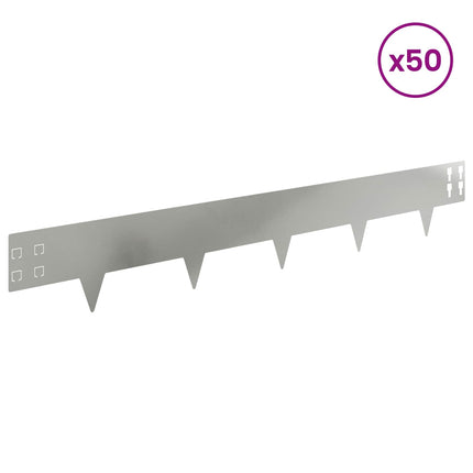 Plænekant 50 pcs 100 x 15 cm Stål Sølv