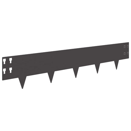 Plænekant 10 pcs 100 x 20 cm Stål Sort