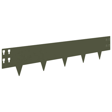 Plænekant 20 pcs 100 x 20 cm Stål Olivengrøn