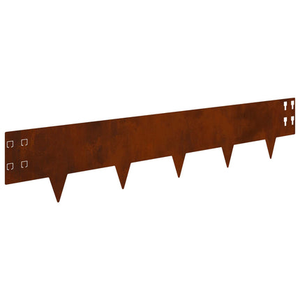 Plænekant 20 pcs 100 x 20 cm Stål Rusten