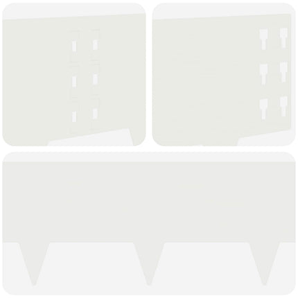 Plænekant 30 pcs 100 x 25 cm Stål Hvid