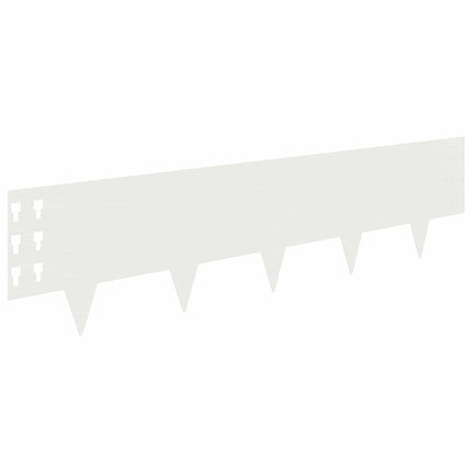 Plænekant 30 pcs 100 x 25 cm Stål Hvid