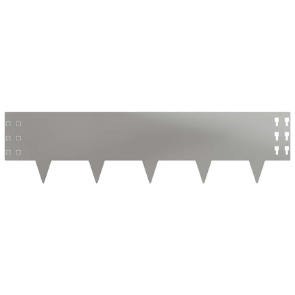 Plænekant 20 pcs 100 x 25 cm Stål Sølv