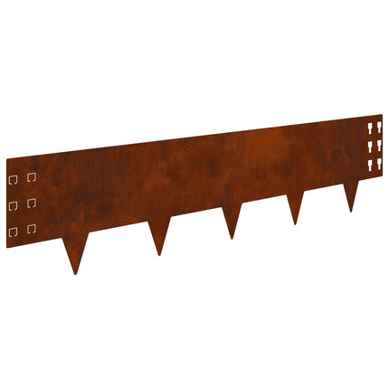 Plænekant 30 pcs 100 x 25 cm Stål Rusten