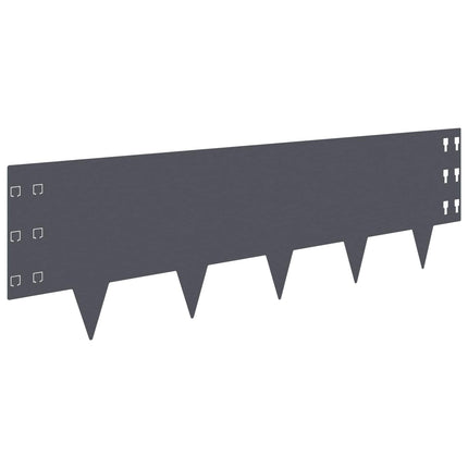 Plænekant 20 pcs 100 x 30 cm Stål Antracit