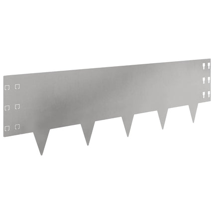 Plænekant 20 pcs 100 x 30 cm Stål Sølv