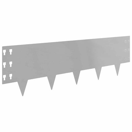 Plænekant 20 pcs 100 x 30 cm Stål Sølv