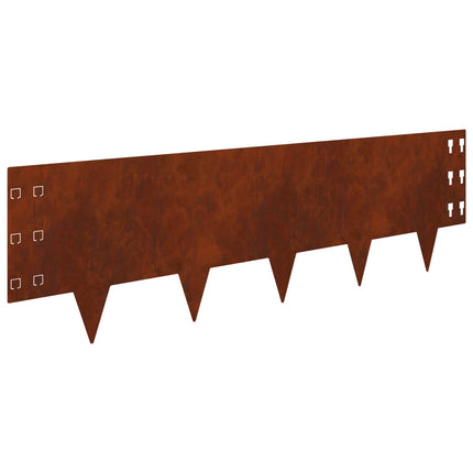 Plænekant 30 pcs 100 x 30 cm Stål Rusten