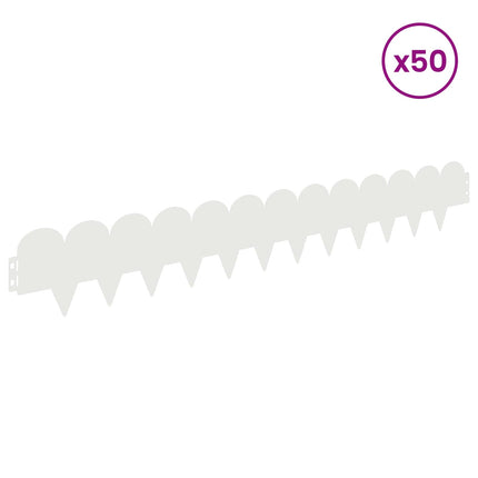 Plænekant 50 pcs 103 x 15 cm Stål Hvid