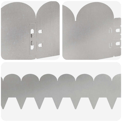 Plænekant 10 pcs 103 x 15 cm Stål Sølv