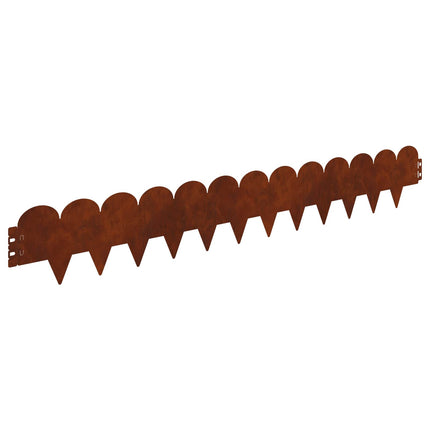 Plænekant 50 pcs 103 x 15 cm Stål Rusten