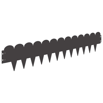 Plænekant 30 pcs 103 x 20 cm Stål Sort