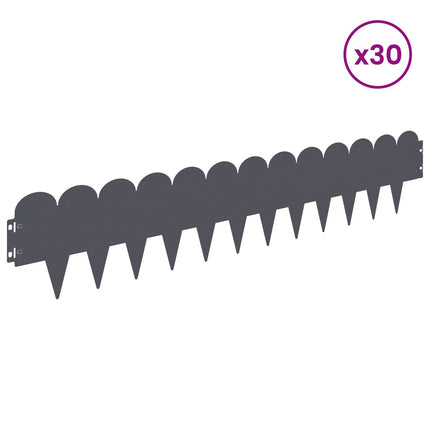 Plænekant 30 pcs 103 x 20 cm Stål Antracit