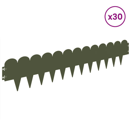 Plænekant 30 pcs 103 x 20 cm Stål Olivengrøn